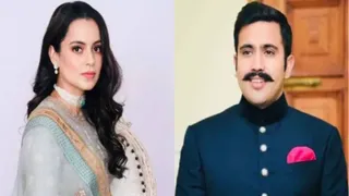मंडी की सांसद कंगना रनौत और हिमाचल के पीडब्ल्यूडी मंत्री विक्रमादित्य सिंह। जागरण आर्काइव