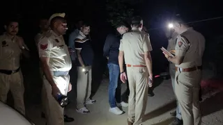 असंध पुलिस की बदमाश से हुई मुठभेड़।