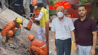सत्य निकेतन में गिरे पांच मंजिला पीजी का मालिक गिरफ्तार। फोटो: दिल्ली पुलिस