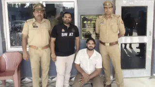 गिरफ्तार आरोपी।