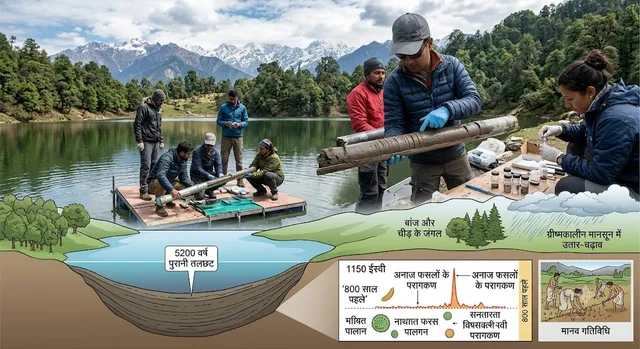 देवरिया ताल के रहस्य: 5200 साल पुराने मानसून और हिमालयी कृषि के चौंकाने वाले खुलासे