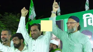 बेनीवाल और ओवैसी की पार्टी का गठबंधन।