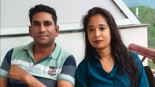 रमेश विहार निवासी श्वेता गुप्ता पति अवनीश के साथ। सौ. स्वजन