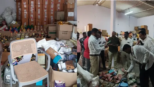 बेंगलुरु में अमेजन और इंस्टामार्ट के डार्क स्टोर्स पर छापा, 1.38 करोड़ के एक्सपायर फूड प्रोडक्ट्स और दवाएं सीज