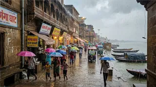 वाराणसी पूर्वांचल में बारिश से गिरा पारा उमस से राहत गुलाबी ठंडक की दस्तक जल्द।