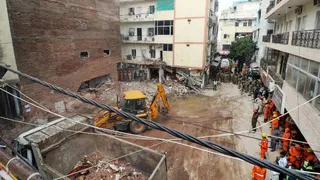 सत्य निकेतन हादसे की तस्वीर।