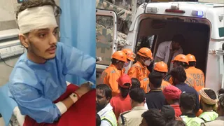सत्य निकेतन में बिल्डिंग गिरने के बाद हो गए थे घायल।