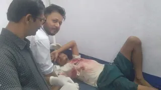 जख्मी युवक का चल रहा इलाज।