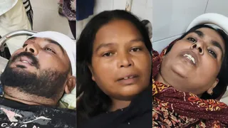अस्पताल में उपचाराधीन घायल।