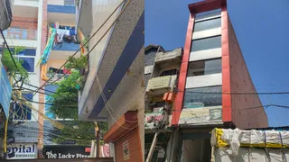 यमुनापार में अवैध तरीके से फ्लैट का निर्माण कर हो रही बिक्री। (एआई जेनरेटेड इमेज)