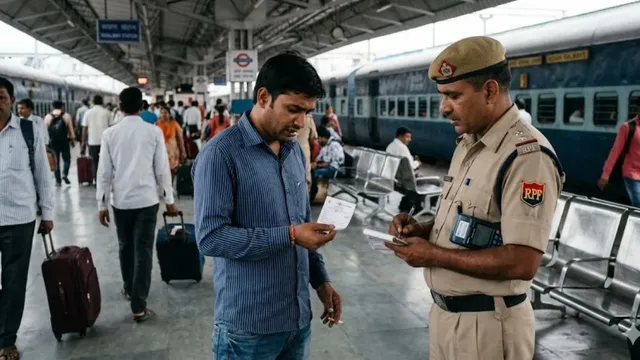 हरदोई रेलवे स्टेशन पर अचानक चला चेकिंग अभियान, दरोगा-सिपाहियों समेत 20 यात्रियों पर कार्रवाई