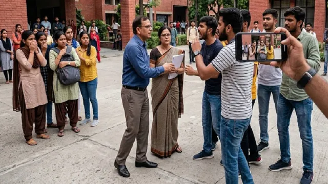बिजनौर में कॉलेज कैंपस में घुसे बाहरी युवकों की गुंडई, छात्राओं से छेड़छाड़ और प्रिंसिपल से अभद्रता