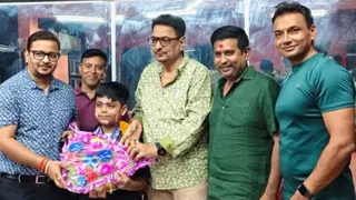 रक्षित झा को किया गया सम्मानित। (जागरण)