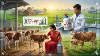लखीसराय में 100 करोड़ से बनेगा अत्याधुनिक फ्रोजन सीमेन स्टेशन। एआई जेनरेटेड