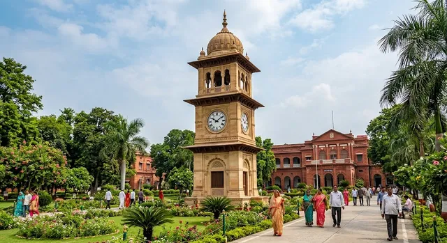 चारों दिशाओं से टाइम बताएगा सीतापुर का 'क्लॉक टावर', 20 फीट की ऊंचाई से कलेक्ट्रेट की खूबसूरती में लगा रहा चार चांद