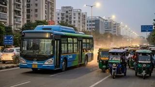 यूपी रोडवेज आयोजन के दौरान ई-बसों की संख्या बढ़ाएगा। एआई इमेज