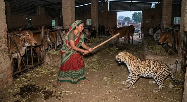 गुलदार को सामने देखकर महिला ने नहीं हारी हिम्मत, डंडे से कई वार कर मौत को दी मात