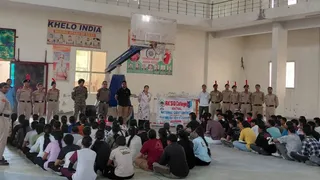 हरियाणा के कॉलेज में NCC भर्ती अभियान (जागरण फोटो)