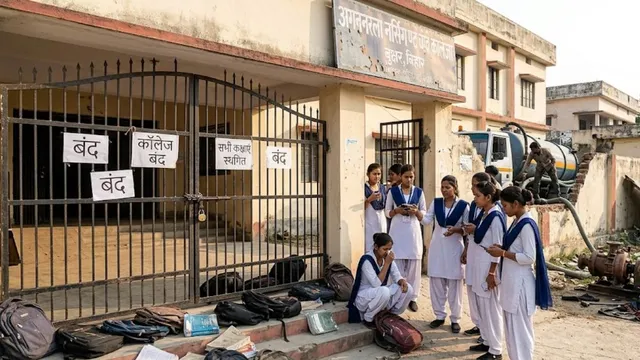 बक्सर: मोटर जली और शौचालय हुआ जाम तो बंद करना पड़ा GNM कॉलेज, 143 छात्राओं को भेजा घर
