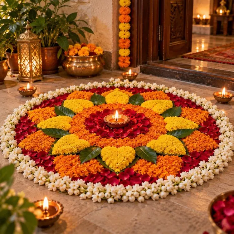 Easy Ganesh Chaturthi Rangoli designs