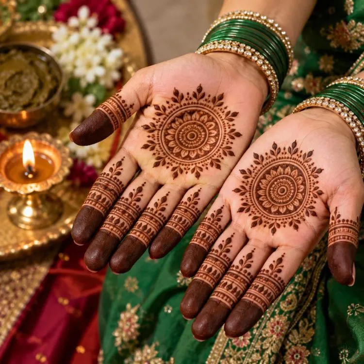 Hartalika Teej mehndi designs