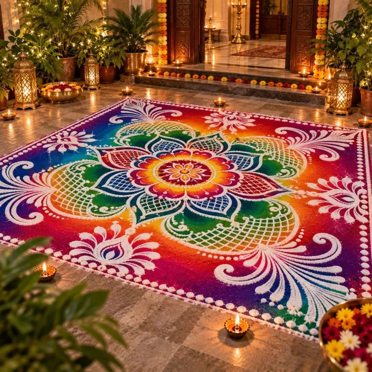 Quick Rangoli designs