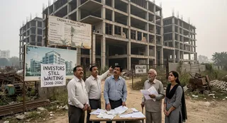 क्राउन आइटी पार्क प्रोजेक्ट में अभी तक निवेशकों को कब्जा नहीं मिल पाया है। (एआई जेनरेटेड इमेज)