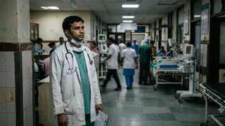 हर 10 में 6 डॉक्टर हिंसा के शिकार (यह तस्वीर AI द्वारा जनरेट की गई है।)