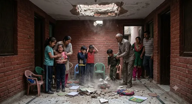फरीदाबाद में ट्यूशन पढ़ रहे बच्चों पर गिरा लिंटर का प्लास्टर, आधा दर्जन घायल; तीन के सिर में लगी चोट

