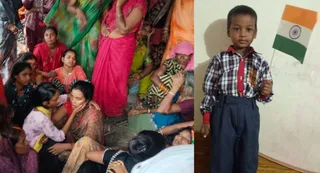 राते बिलखते परिजन व मृतक बच्चे की फाइल फोटो। जागरण
