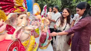 दिल्ली में गणेश चतुर्थी पर बढ़ा कारोबार। फोटो: जागरण