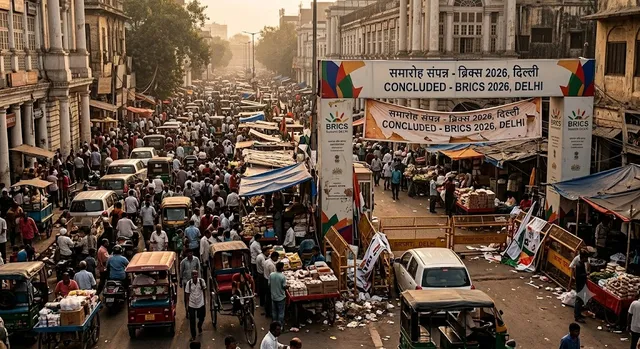 दिल्ली में ब्रिक्स सम्मेलन खत्म, लौटा अतिक्रमण; घुटने लगी दिल्ली के 'दिल' की सांसें
