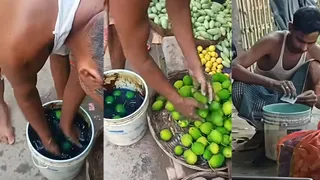 सब्जी को चमकाने के लिए हो रहा केमिकल का प्रयोग। फोटो सोशल मीडिया