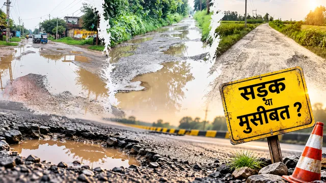 CM योगी का सख्त आदेश बेअसर? मुरादाबाद की खस्ताहाल सड़कों पर मंडरा रहा हादसों का खतरा!