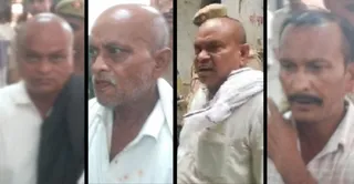 पुलिस अभिरक्षा में दोषी हाईकोर्ट अधिवक्ता लालमन, रामचंद्र, माघी व कृष्णपाल। जागरण