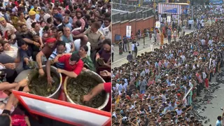 मोती डूंगरी गणेश मंदिर में 3 घंटे में खत्म हुई 3500KG मेहंदी (स्क्रीनग्रैब)