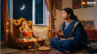 गणेश चतुर्थी पर चंद्र दर्शन से बचें, गलती होने पर करें ये प्रभावी उपाय (Picture Credit: AI Generated)