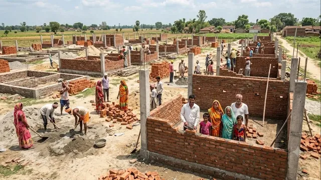 मऊ में सीएम आवास योजना के 273 लाभार्थियों ने शुरू कराया कार्य, खाते में भेजा गया पहली किस्त का पैसा