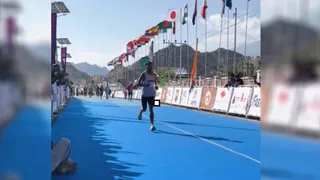 लद्दाख मैराथन में मुंबई के निखिल सिंह ने मारी बाजी। फोटो सोशल मीडिया