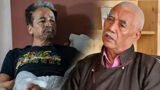 लद्दाख के मुद्दे पर आमने-सामने आए सोनम वांगचुक और थुपसंग छेवांग।