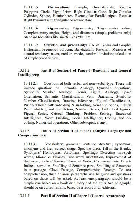 ssc cgl tier 2 syllabus 2