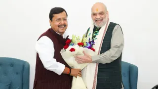 भाजपा अध्यक्ष नितिन नवीन और गृहमंत्री अमित शाह। (तस्वीर- फाइल)