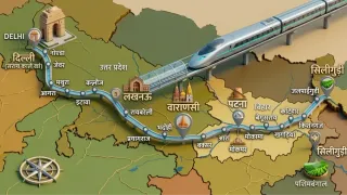 दिल्ली से सिलीगुड़ी तक दौड़ेगी बुलेट ट्रेन। फोटो: एआई जनरेटेड