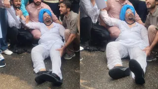 कांग्रेस का शक्ति प्रदर्शन, वाटर कैनन के बाद कई नेता घायल।