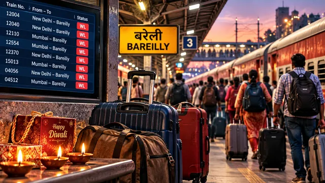 दीपावली पर घर जाना हुआ मुश्किल! दिल्ली, मुंबई से बरेली की ट्रेनों में नो-रूम, स्पेशल भी फुल
