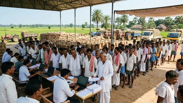 800 रुपये बोनस और नियमों में ढील का असर, धान खरीद रजिस्ट्रेशन में भारी उछाल
