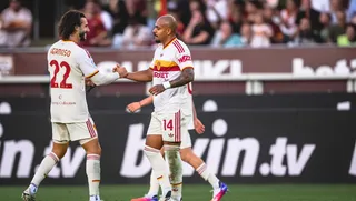 रोमा की जीत का जश्न मनाते प्लेयर्स (Pic Courtesy - AS Roma X)