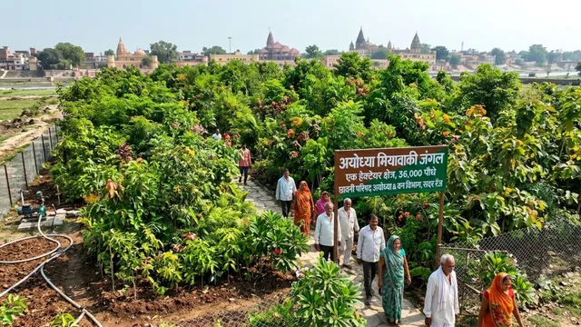 अयोध्या में मलबे वाली भूमि पर बनेगा विशाल मियावाकी जंगल, शहर को मिलेगी भरपूर ऑक्सीजन और हरियाली
