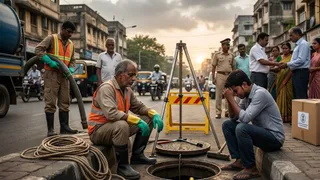 सीवर सफाई में मौत पर अब मिलेगा 30 लाख का मुआवजा(एआई जेनरेटेड तस्वीर)
