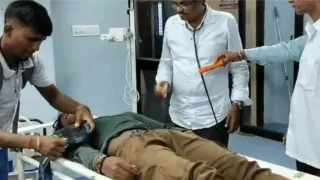 रेल पुलिस ने अस्पताल में कराया भर्ती